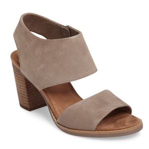 TOMS Majorca cut-out sandal. Desert Taupe NWT